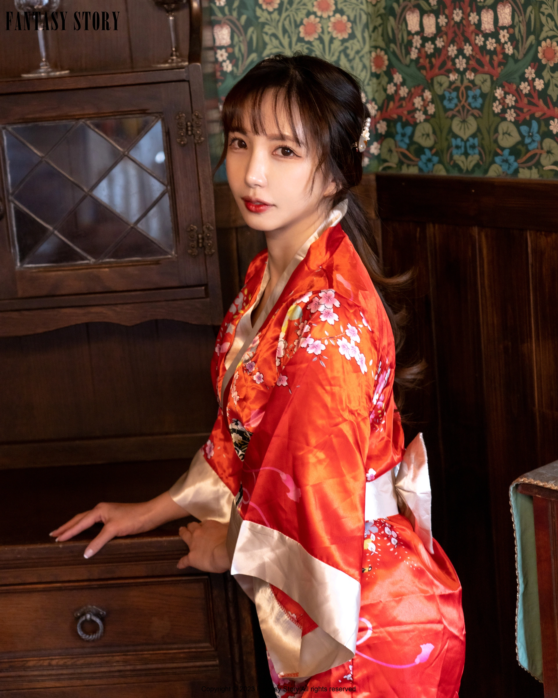 010.[Fantasy Story] Rua - A girl in a red yukata 1